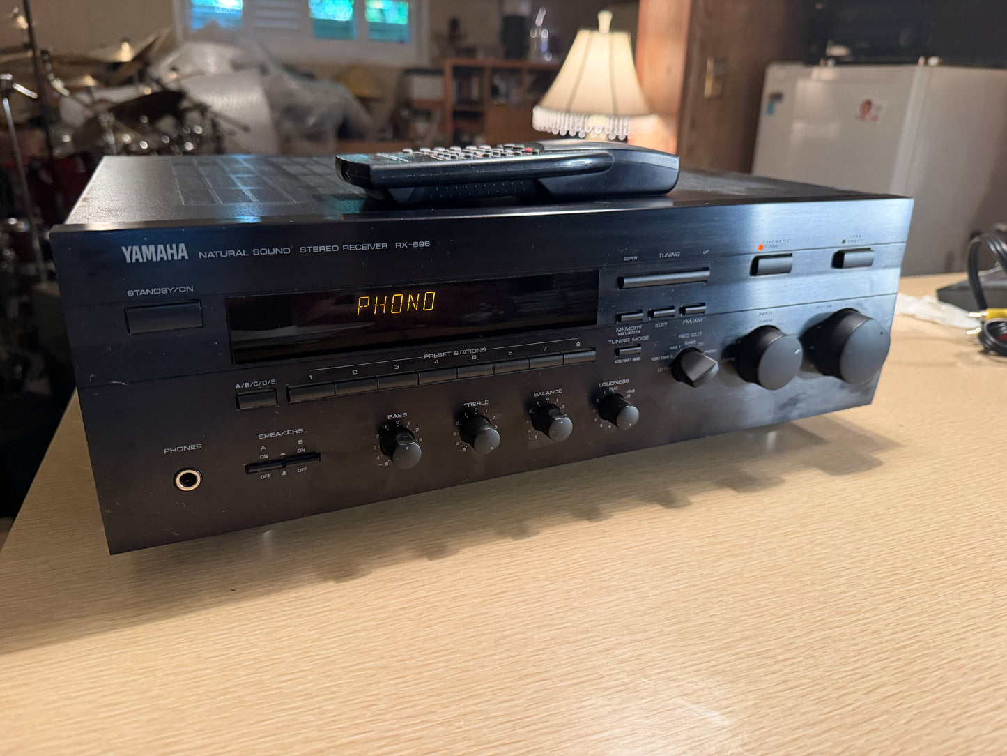 Yamaha RX-596 Natural Sound Stereo Receiver Bundle With Remote FRESH SERVICE🎶🔥
