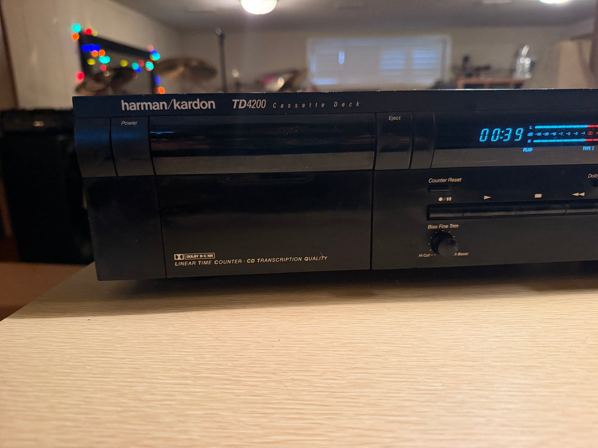 Harman Kardon Japan TD4200 Cassette Deck Player Fresh Service Rare High Fidelity