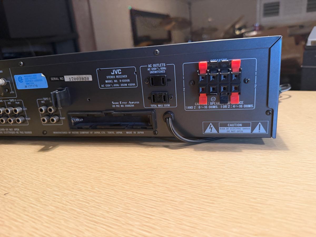 JVC R-X500B Computer Controlled Stereo Receiver w/ Remote & Equalizer Serviced
