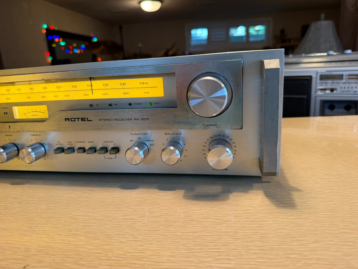 Rotel RX-603 AM/FM Stereo Tuner Amplifier Receiver-Fully Serviced/Recapped Beaut
