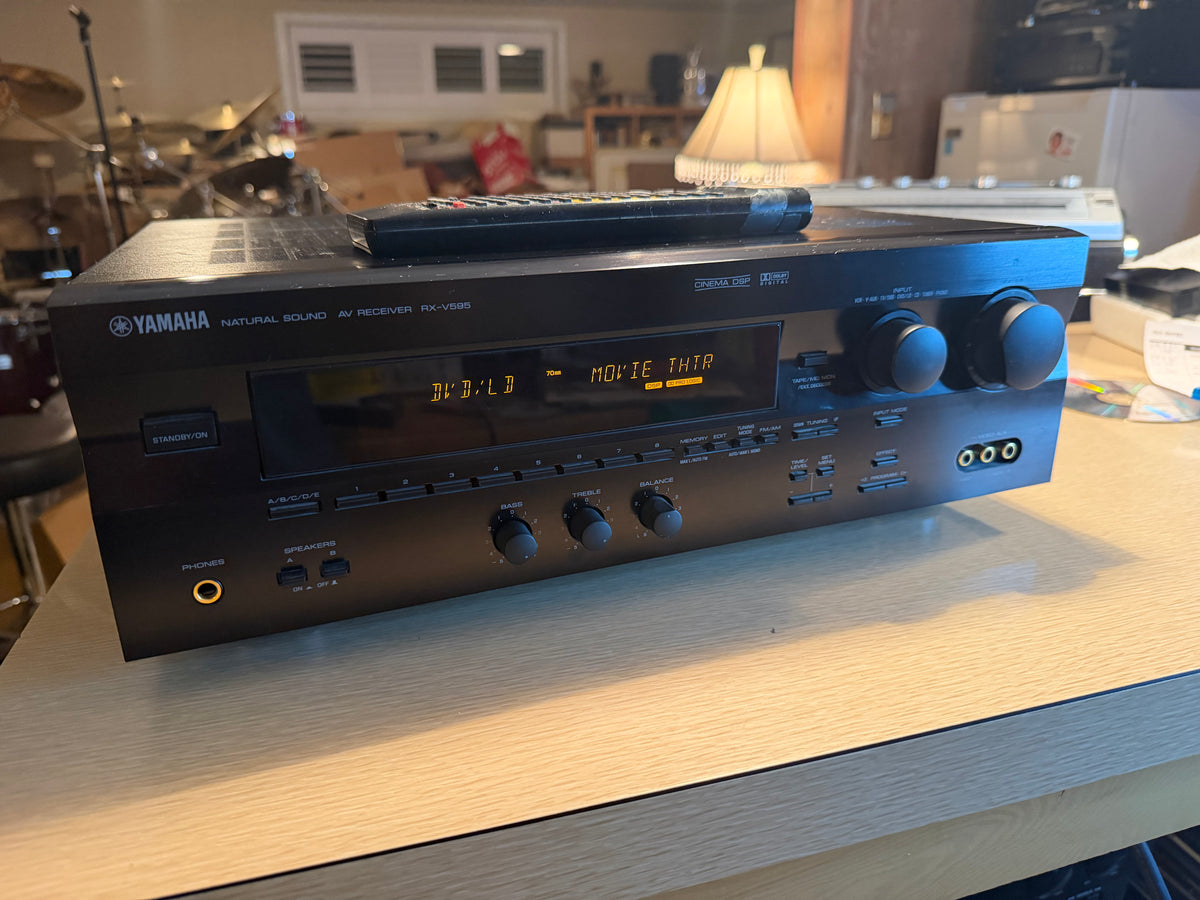 Yamaha RX-595 AM/FM Stereo Receiver Amplifier Serviced Phono & Remote Near Mint!