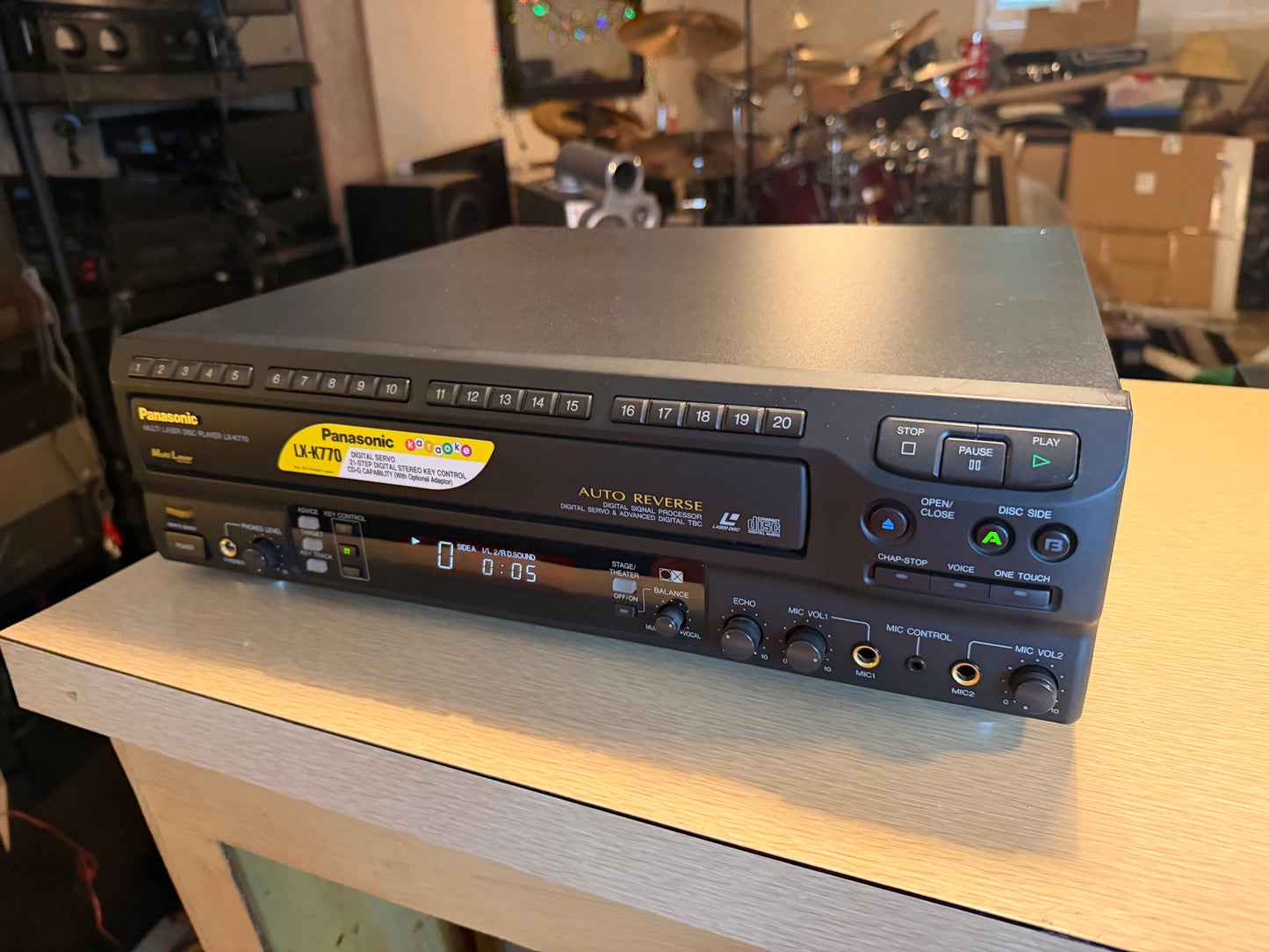 Panasonic LX-K770 Auto-Reverse LD CD Player Mint Condition Fully Tested