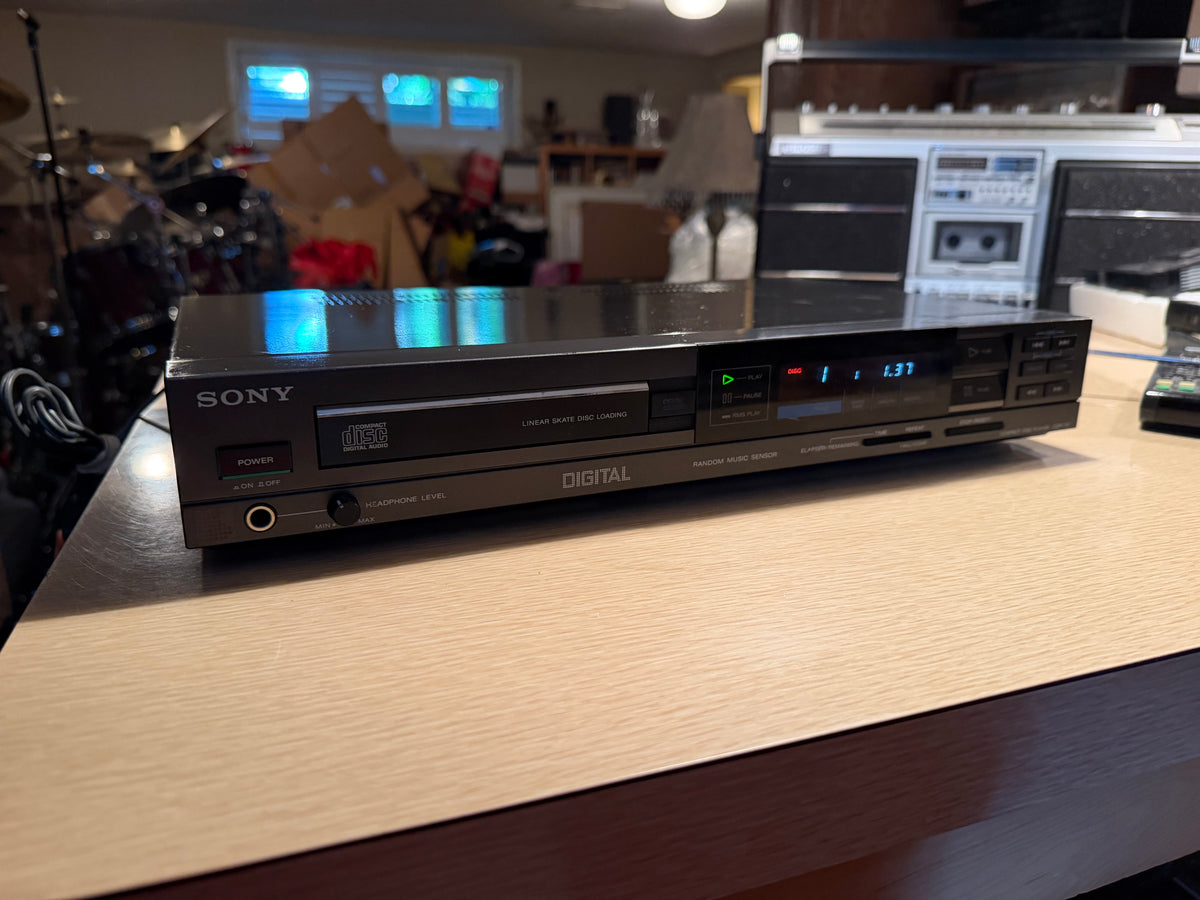Vintage Sony CDP-70 Compact Disc Player 1986 Digital Tested New Belts Beauty🎶🔥