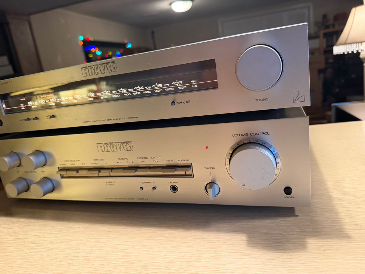 Luxman L-3 Solid State Integrated Amplifier w/ Stereo Tuner T-1 Fresh Service🔥