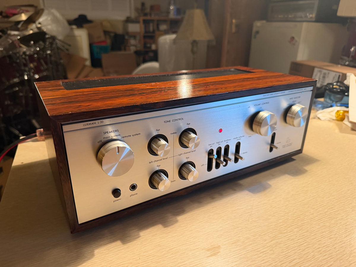 Vintage Luxman L-30 Integrated Amplifier Serviced With Oem Manual Excellent CND!