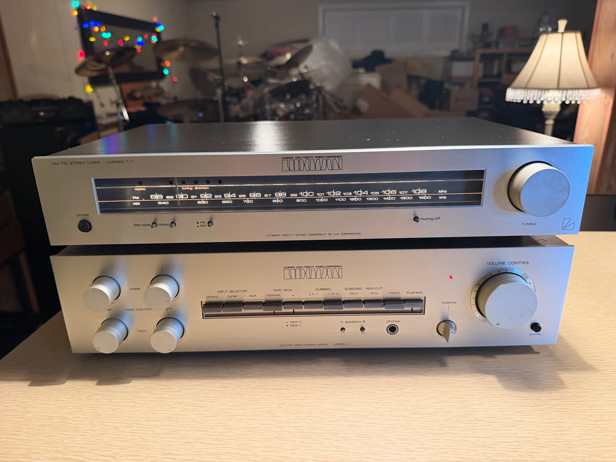 Luxman L-3 Solid State Integrated Amplifier w/ Stereo Tuner T-1 Fresh Service🔥