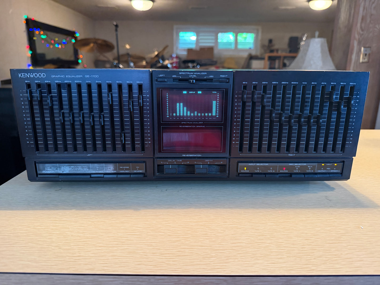 KENWOOD GE-1100 Stereo Graphic Equalizer Spectrum Analyzer FULL FRESH SERVICE🎶