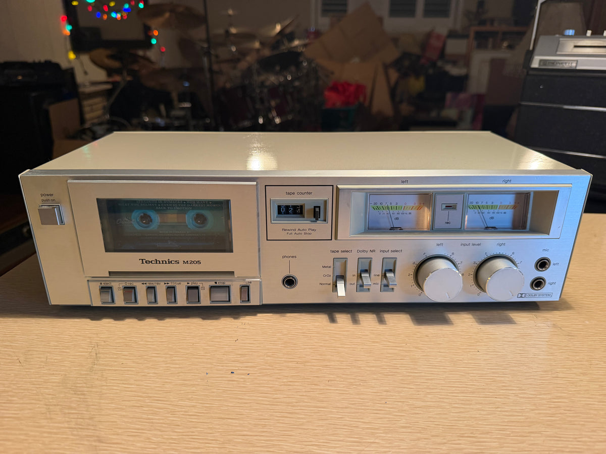 Technics RS-M205 Stereo Tape Cassette Deck Near Mint! Vintage Japan *Serviced*🔥