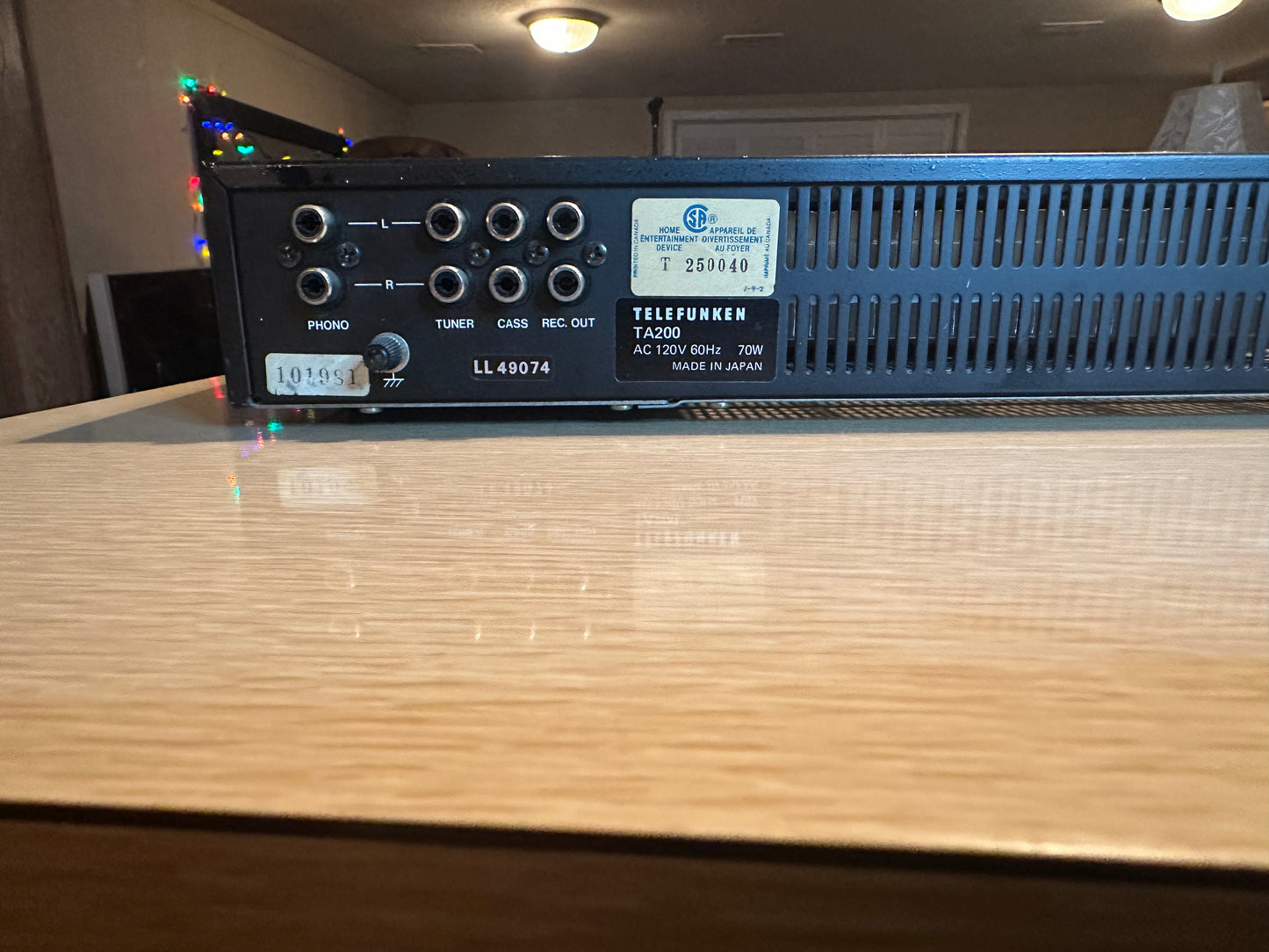Vintage Telefunken TA200 Stereo Amplifier High Fidelity Extremely Rare Serviced