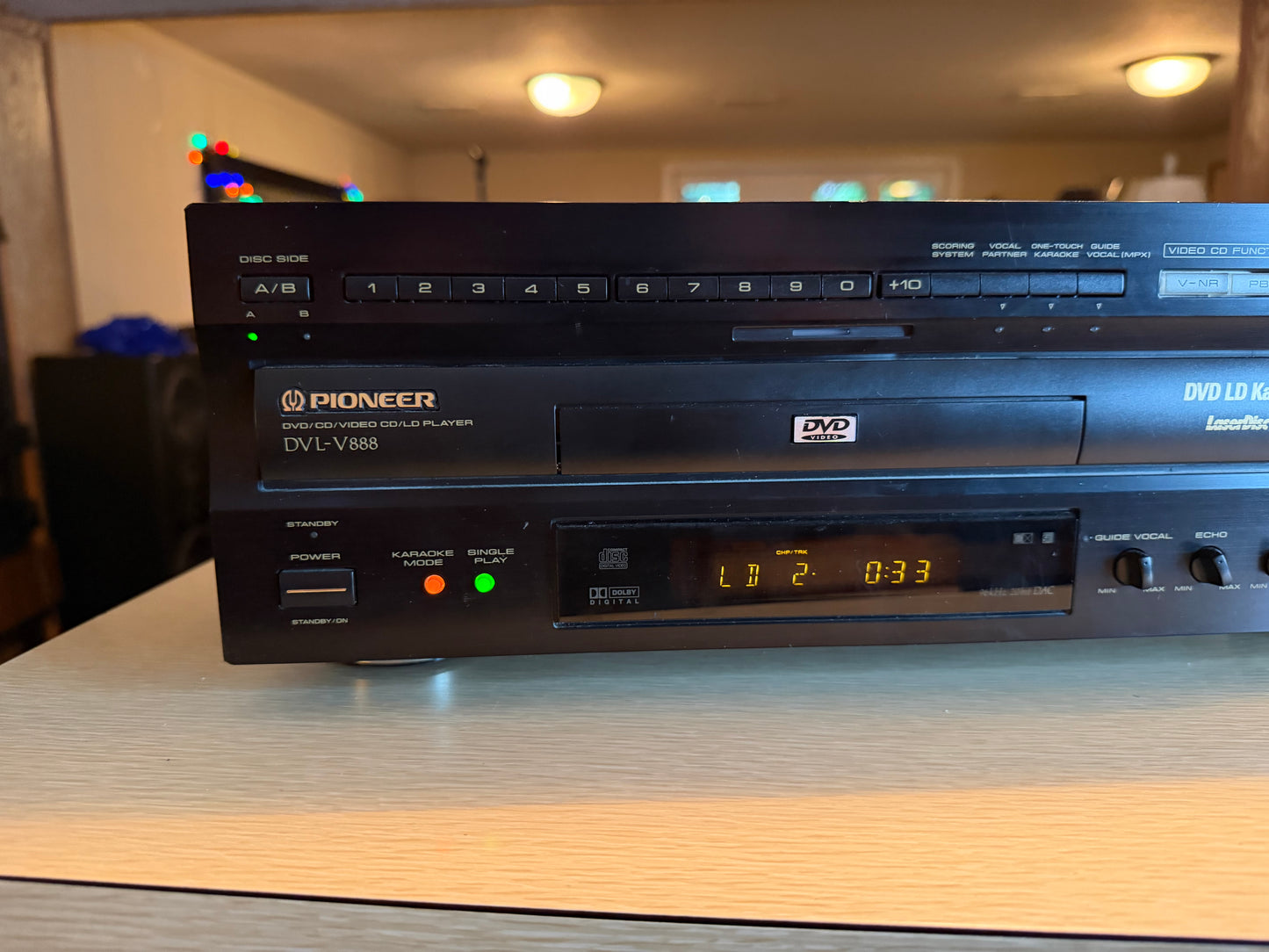 Pioneer Laser Disc DVL-V888 Dvd Cd Ld PLAYER Karaoke Tested Works Rare Beast🔥