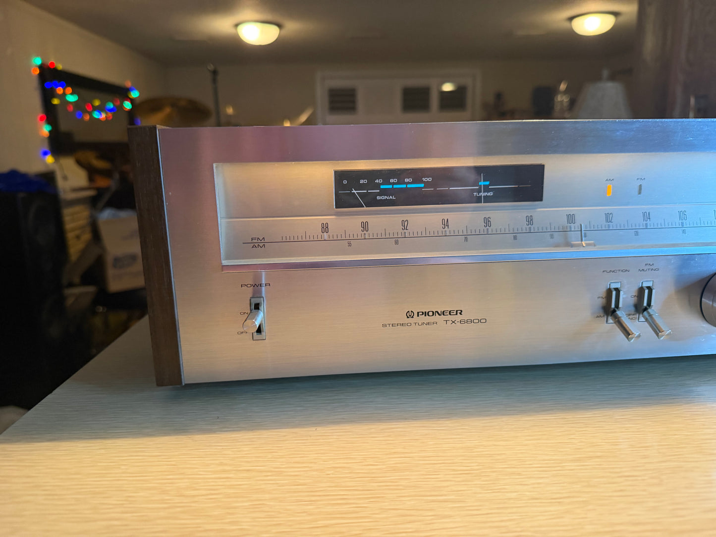 Pioneer TX-6800 Stereo Tuner FM/AM Radio Receiver Silver Face Near Mint Serviced