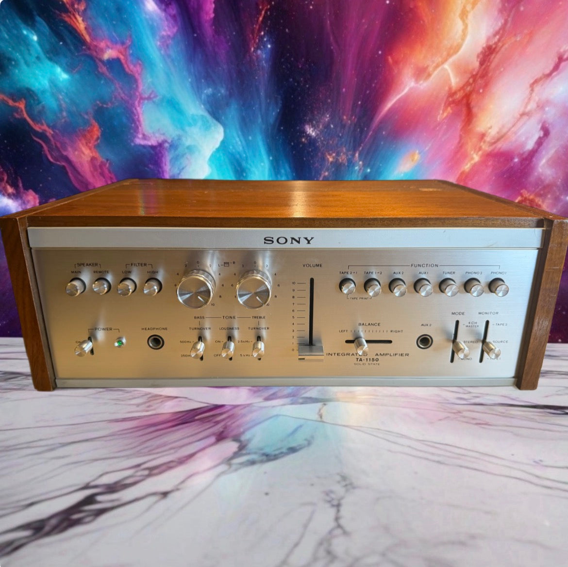 Sony TA-1150 Solid State Integrated Amplifier Silver Fresh Service Japan Beauty!