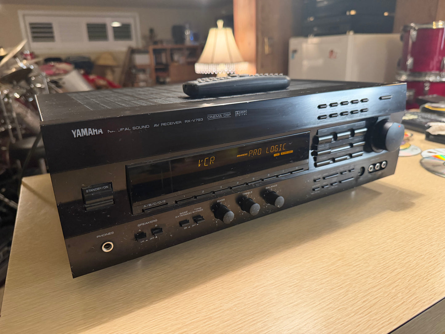 Yamaha RX-V793 Dolby Amplifier AV Receiver 5.1 Channel Serviced W Remote Bundle!