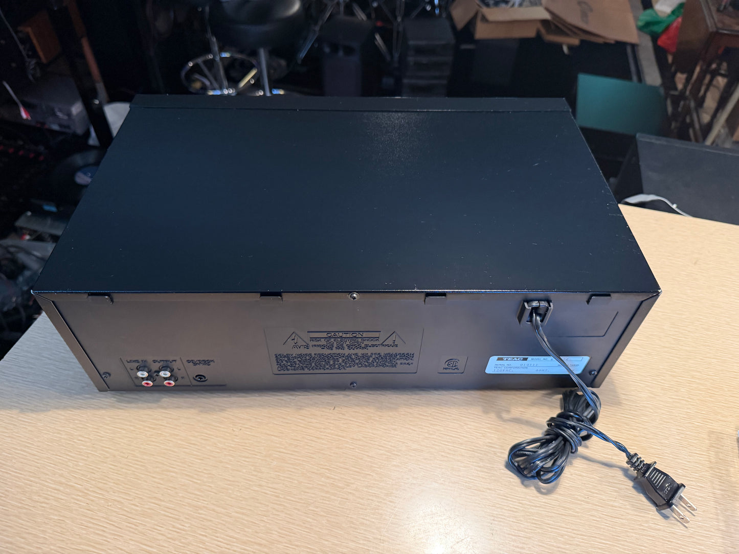 TEAC W-750R Dual Auto Reverse Cassette Deck Dolby HX Pro 3 Head Freshly Serviced