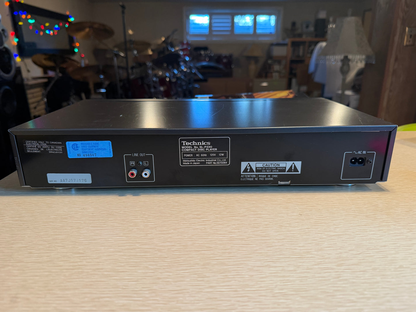 Vintage Technics SL-P220 Compact Disc Player Japan Serviced Works And Sounds GR8