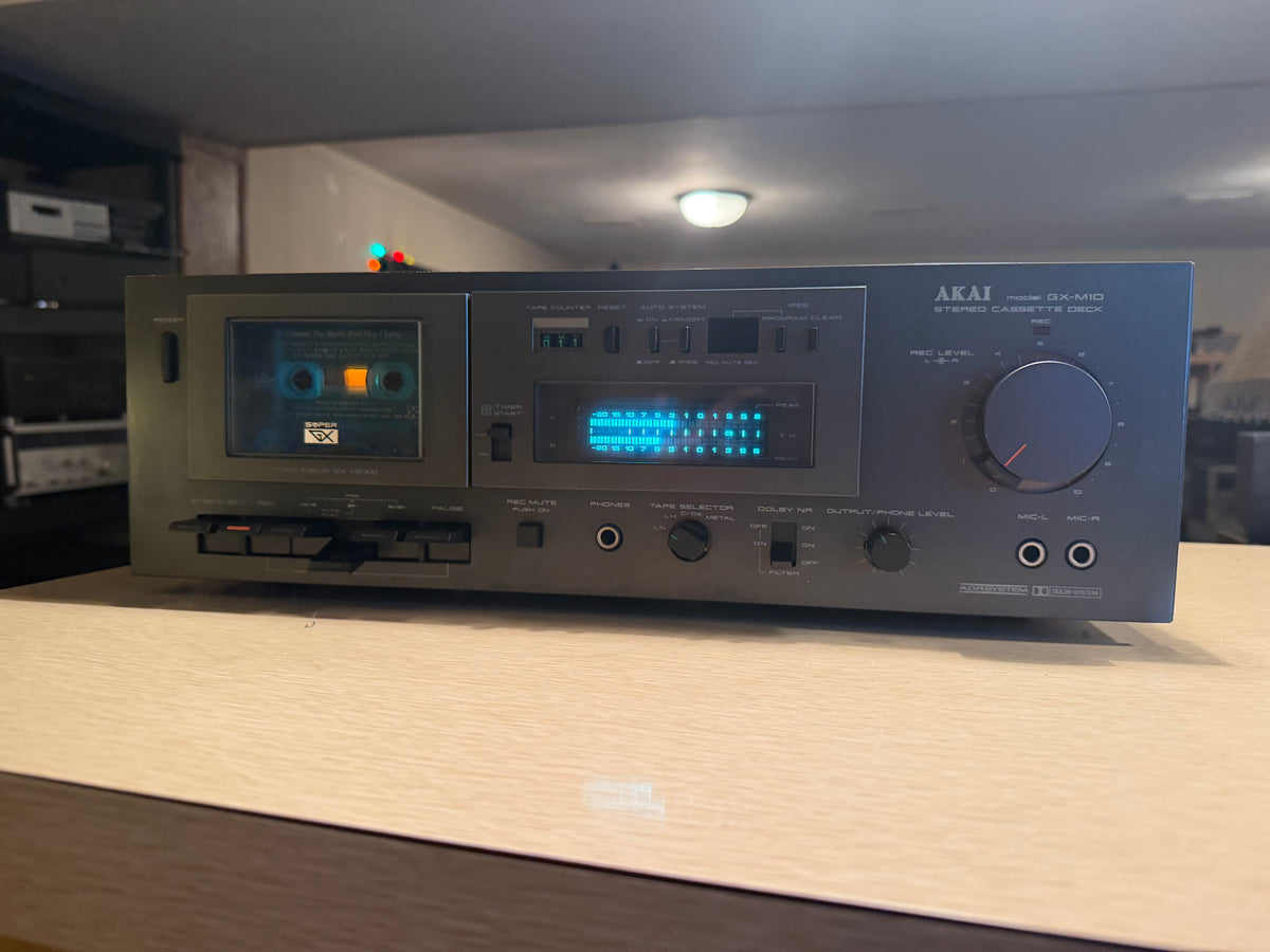 AKAI GX-M10 Cassette Deck High Fidelity Full Fresh Service Works Great V Rare🎶