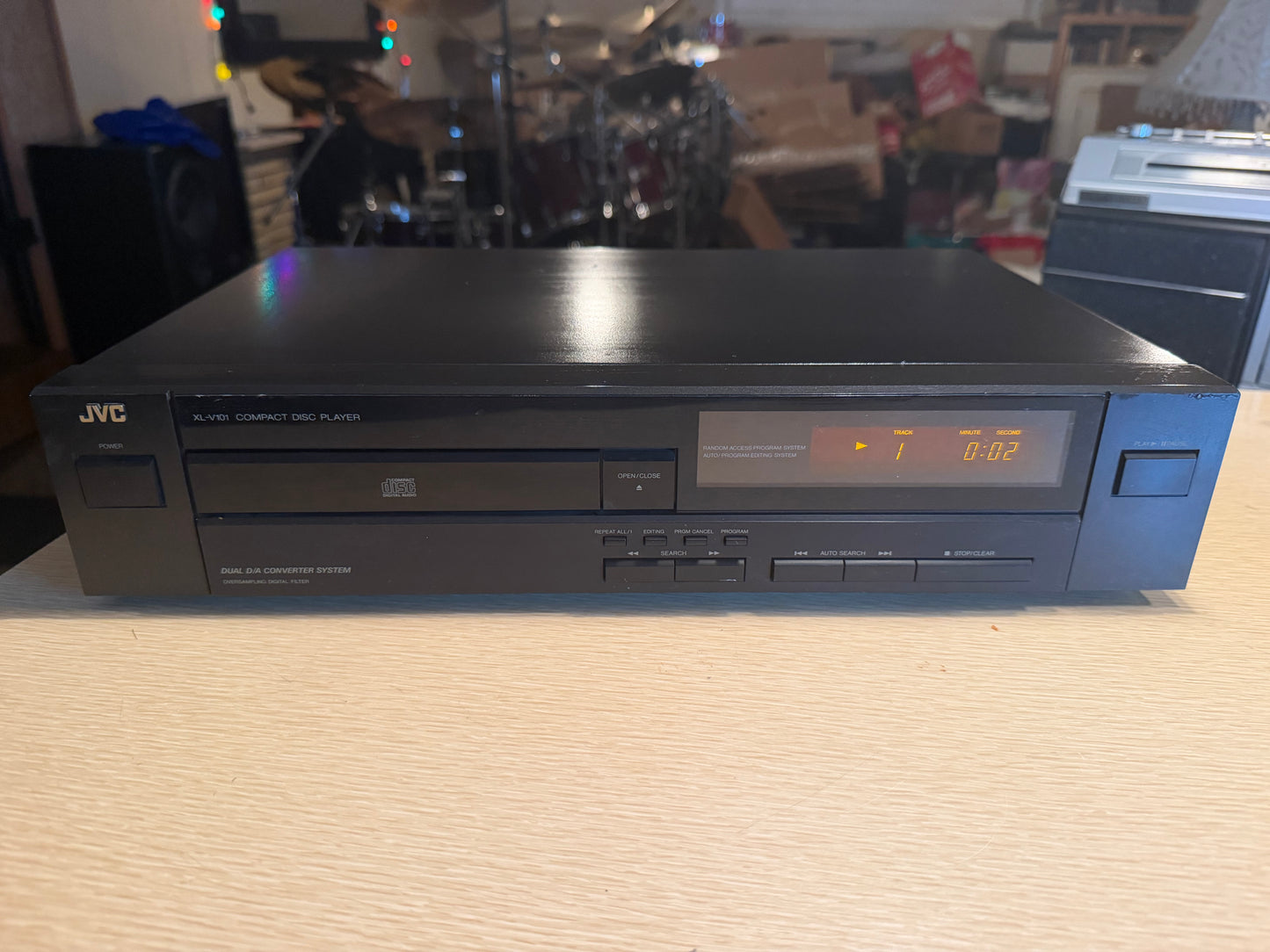 JVC XL-V101 Compact Disc CD Player Dual D/A Converter System Fresh Servicing🔥🎶