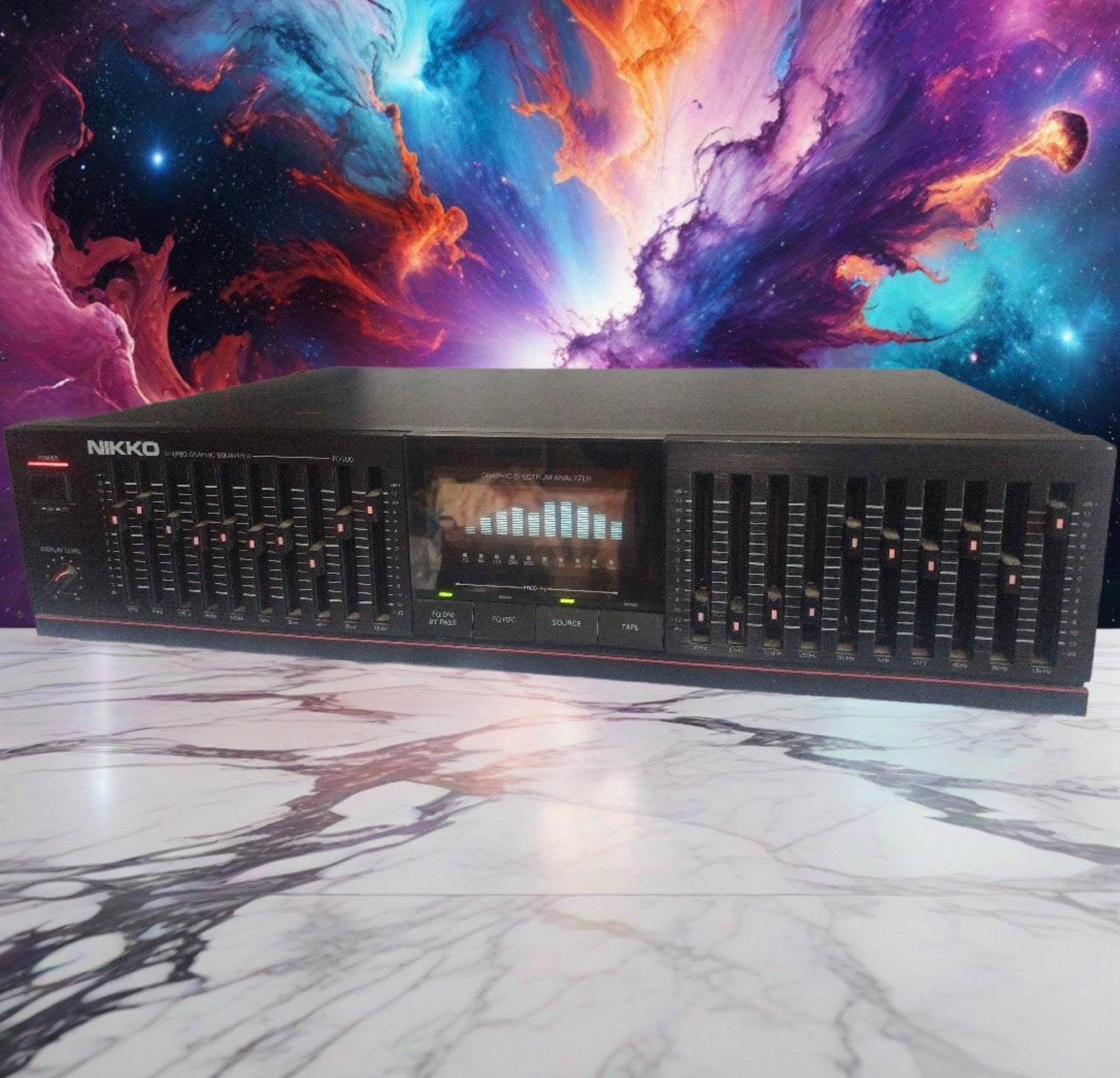 Vintage Nikko EQ100 Stereo Graphic Equalizer 10 Band Fully Serviced Rare