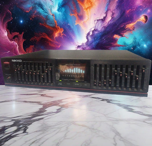 Vintage Nikko EQ100 Stereo Graphic Equalizer 10 Band Fully Serviced Rare