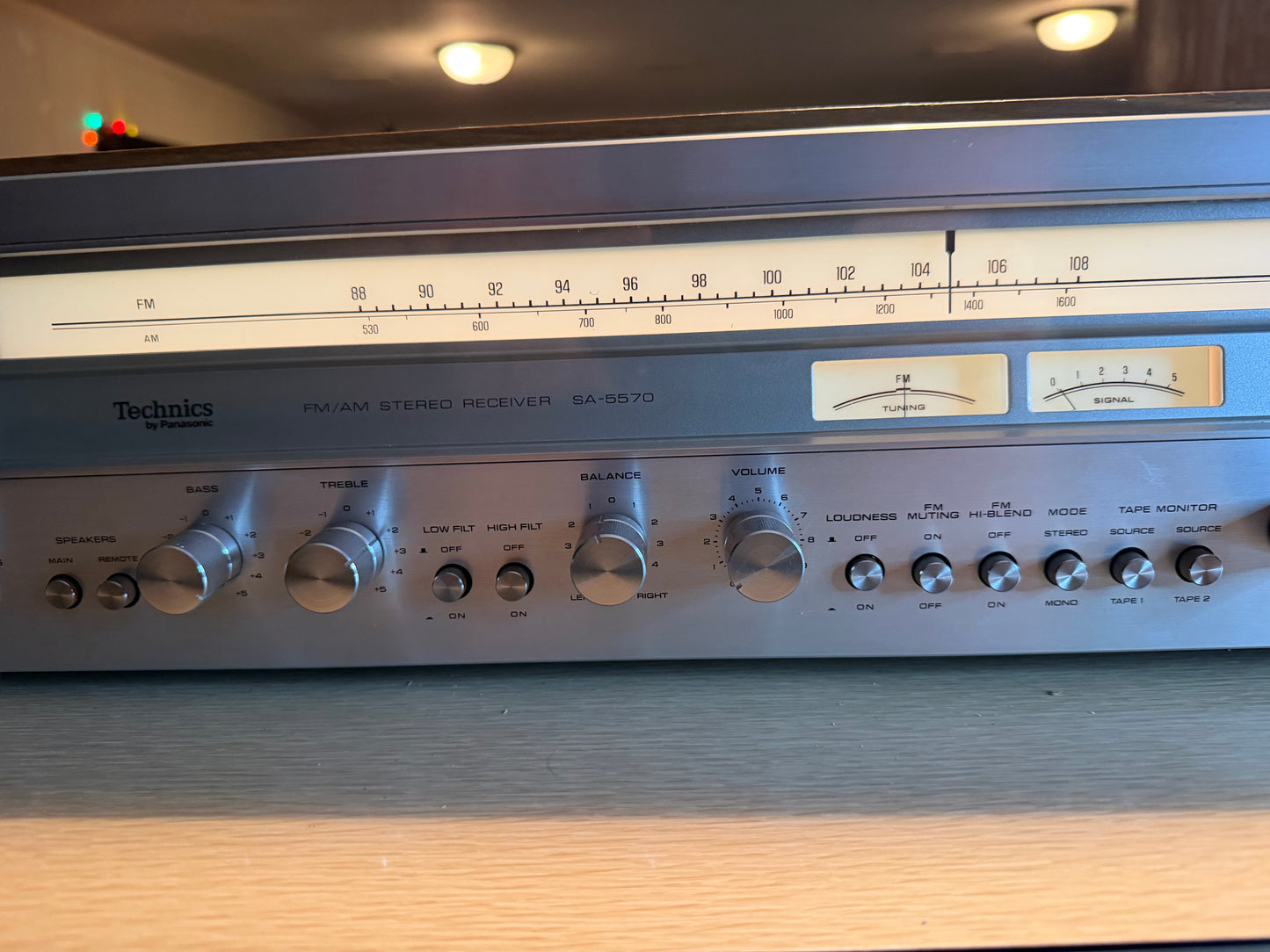 Technics Sa 5570 Stereo Receiver Amplifier 85 WPC Excellent Shape Fresh Service!