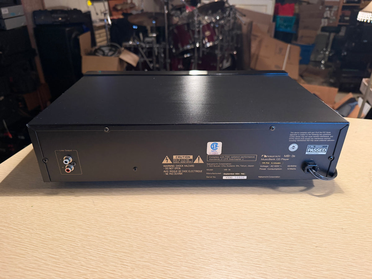 RARE Nakamichi MB-3s Musicbank CD Player Very High Fidelity Fresh Service Remote