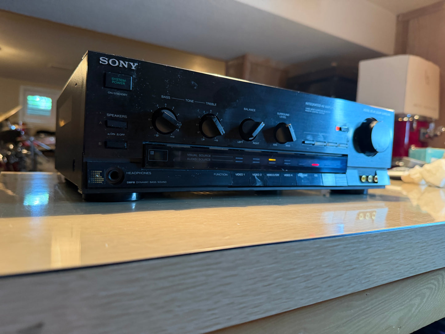 Sony TA-AV490 Integrated Stereo Amplifier Dolby Pro Logic Surround Fresh Service