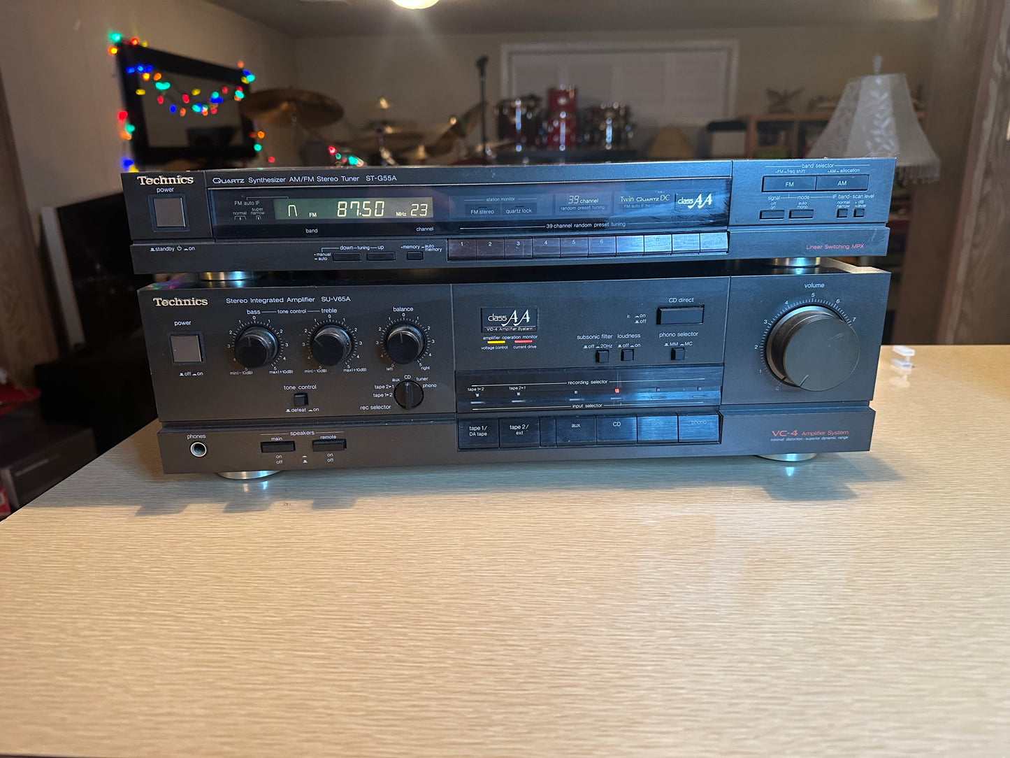 Technics SU-V65A Integrated Amplifier Class AA VC-4 + ST-G55A Tuner SERVICED