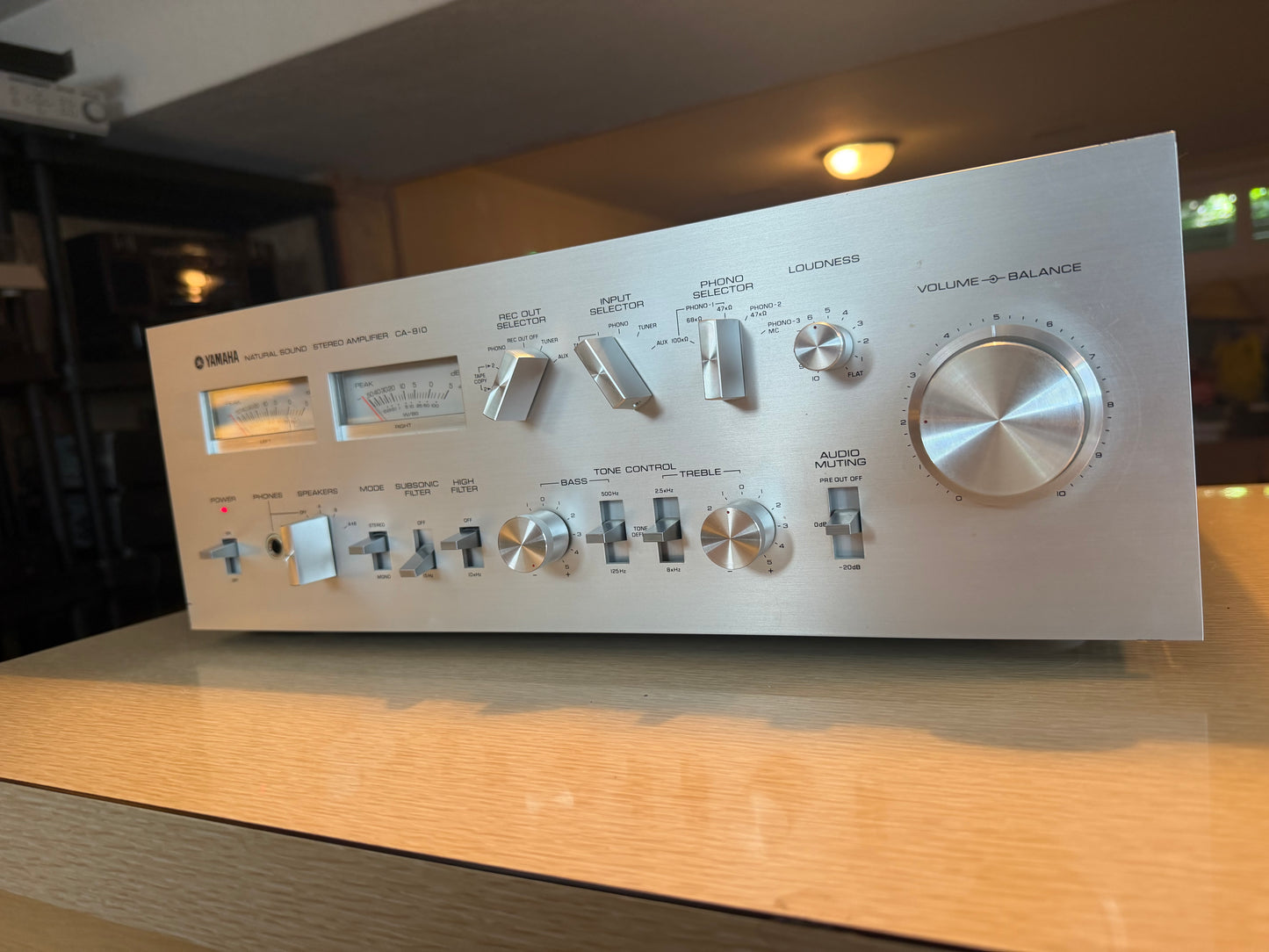 Yamaha CA-810 Natural Sound Integrated Amplifier 65wpc  Fresh Service Near Mint!