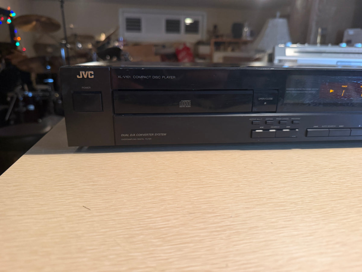 JVC XL-V101 Compact Disc CD Player Dual D/A Converter System Fresh Servicing🔥🎶