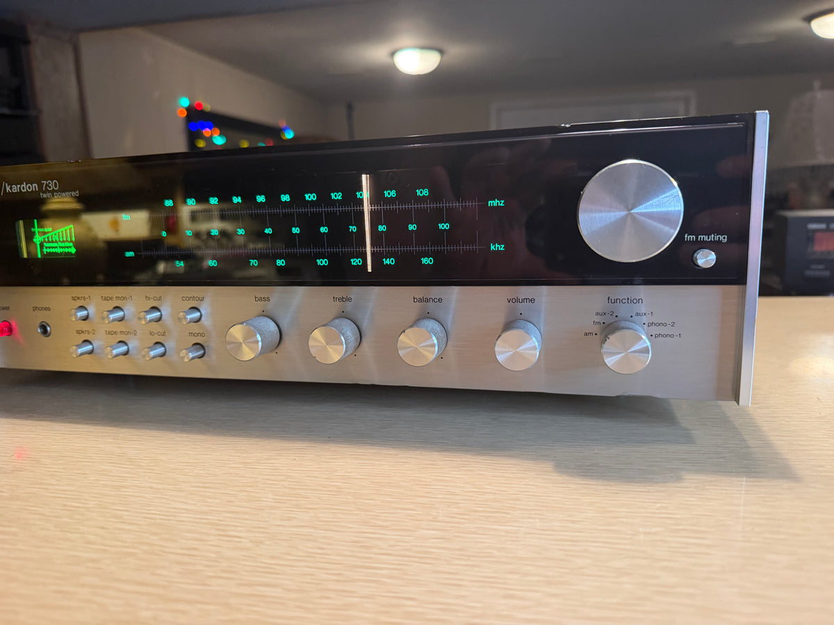 Harman Kardon 730 Twin Powered Stereo Receiver Vintage Fresh Pro Service Beauty!