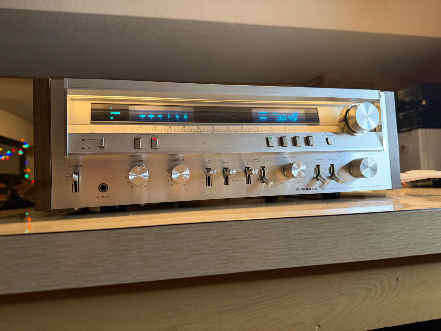 Vintage Pioneer SX-3800 Receiver Amplifier Beautiful Shape Full FRESH Servicing!