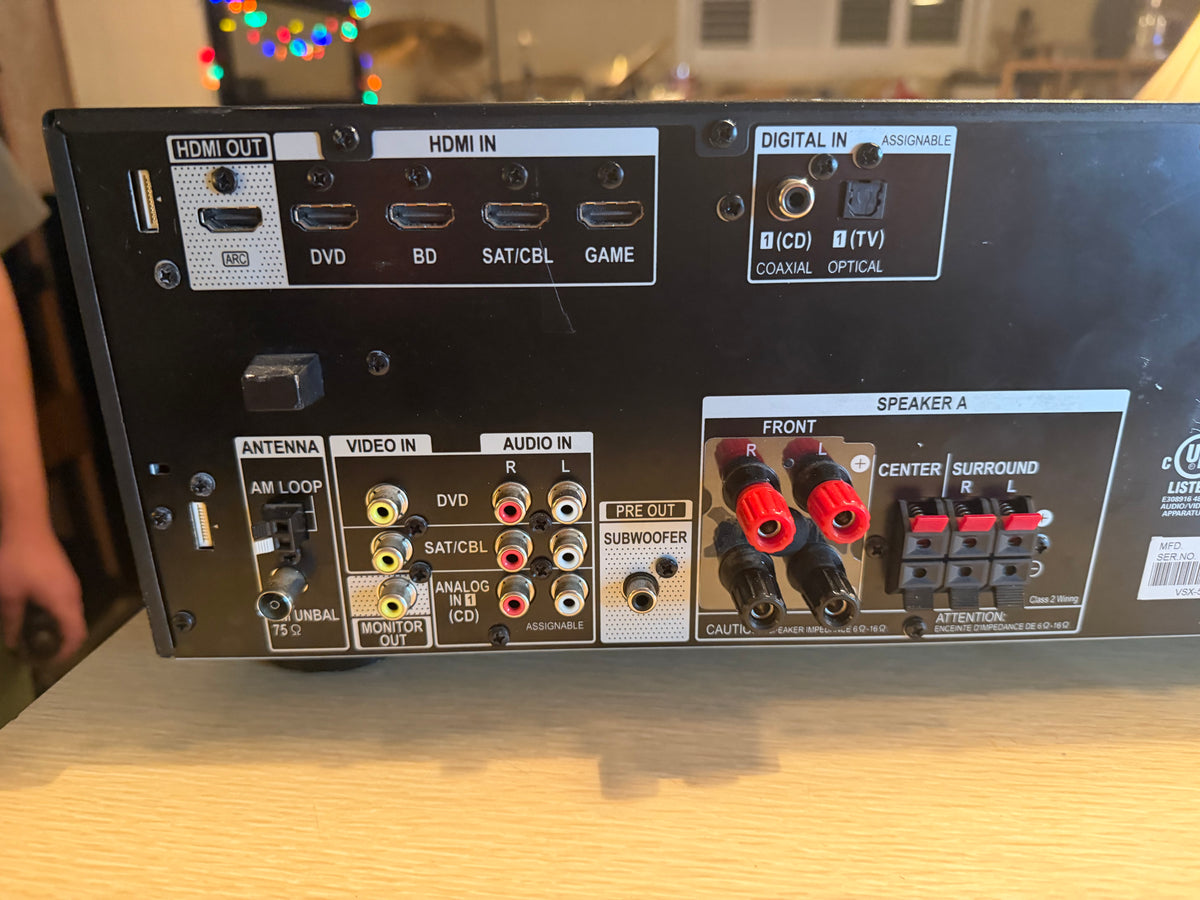 Pioneer VSX-530-K 5.1 Channel Bluetooth HDMI  Surround Receiver Serviced Beauty!