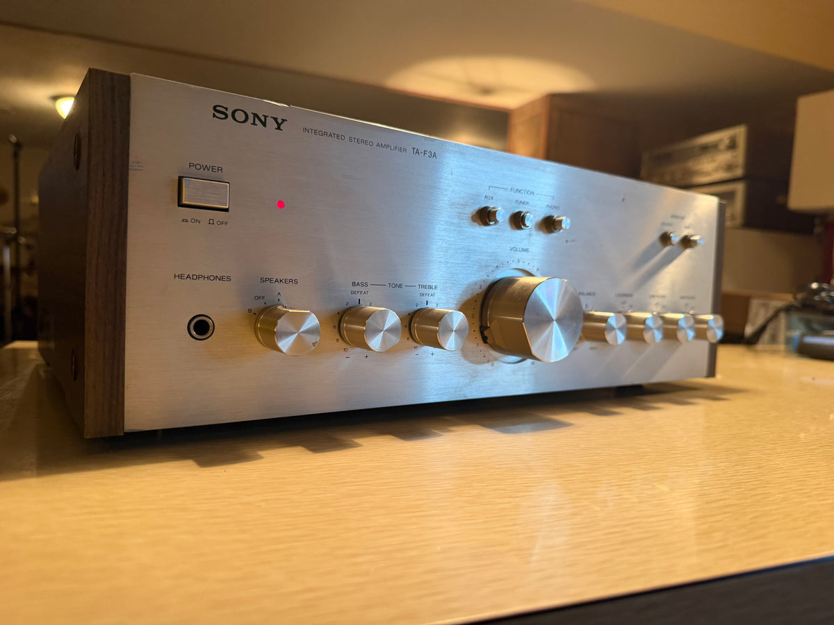 Vintage Audio Silver Sony TA-F3A Integrated Stereo Amplifier Fresh Service🎶🔥