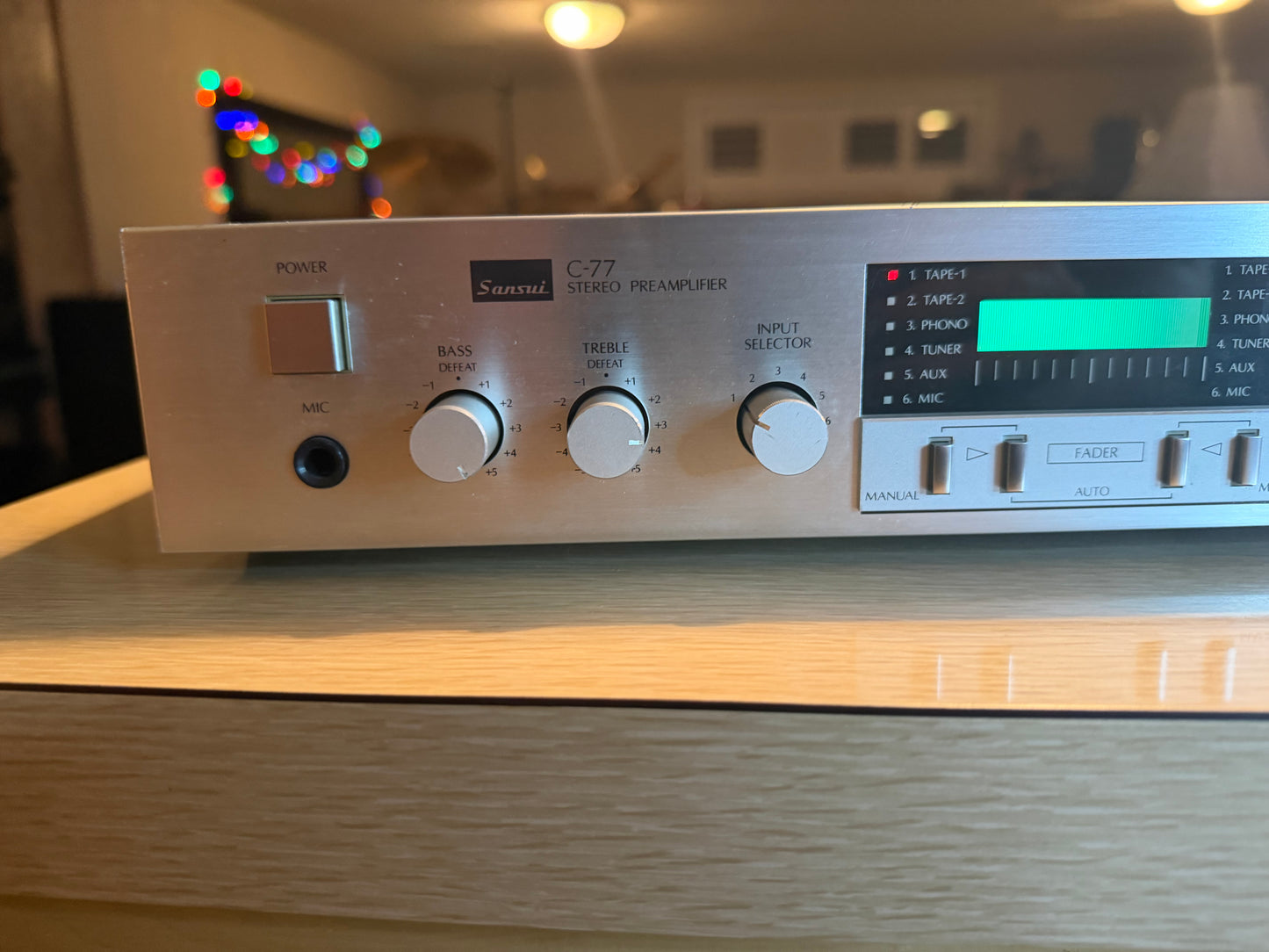 Beautiful Sansui C-77 Stereo Preamplifier Near Mint Freshly Serviced Very Rare🎶