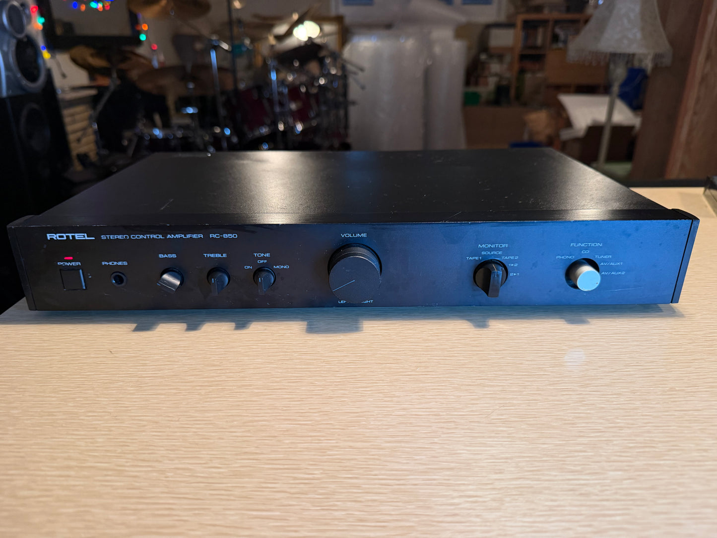 Vintage ROTEL RC-850 PREAMPLIFIER High Fidelity Rare *SERVICED*  WORKS Great🎶