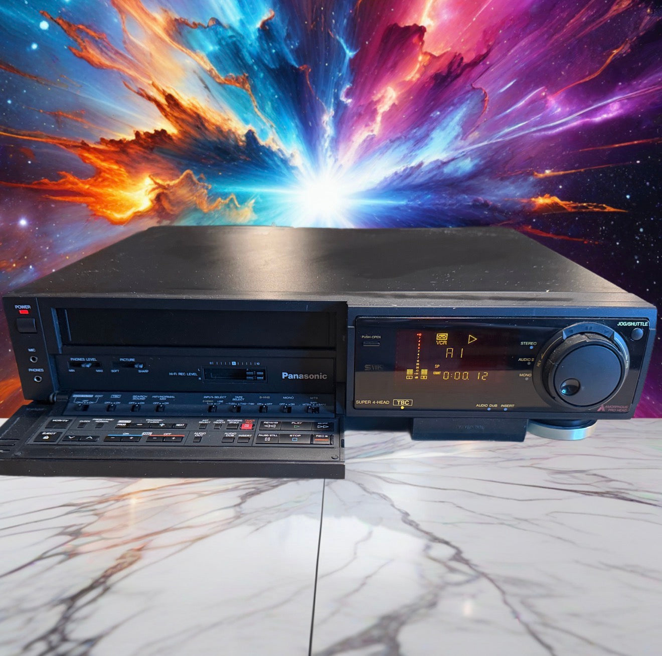Panasonic AG-1970P AG-1970 VHS SVHS Super Player Deck PRO Editing TBC VCR Tested
