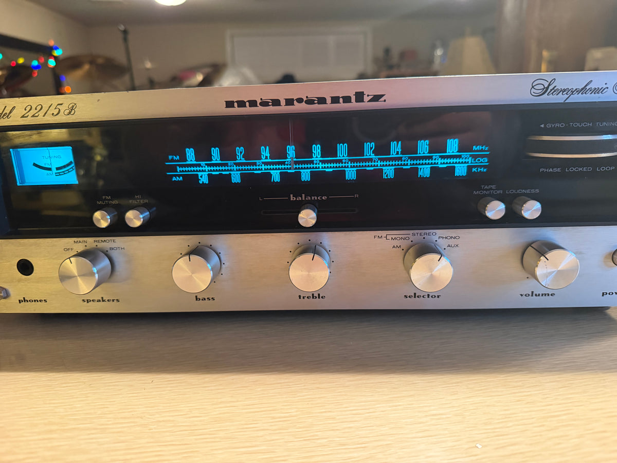 Marantz 2215B Stereo Receiver, New LED's, Fresh Pro Service Near Mint Beauty🎶🔥