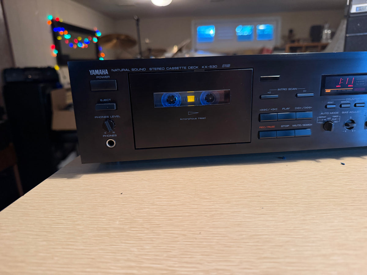 Yamaha KX-530 Stereo Cassette Deck Recapped Fresh Service Sounds Great 🔥🎶