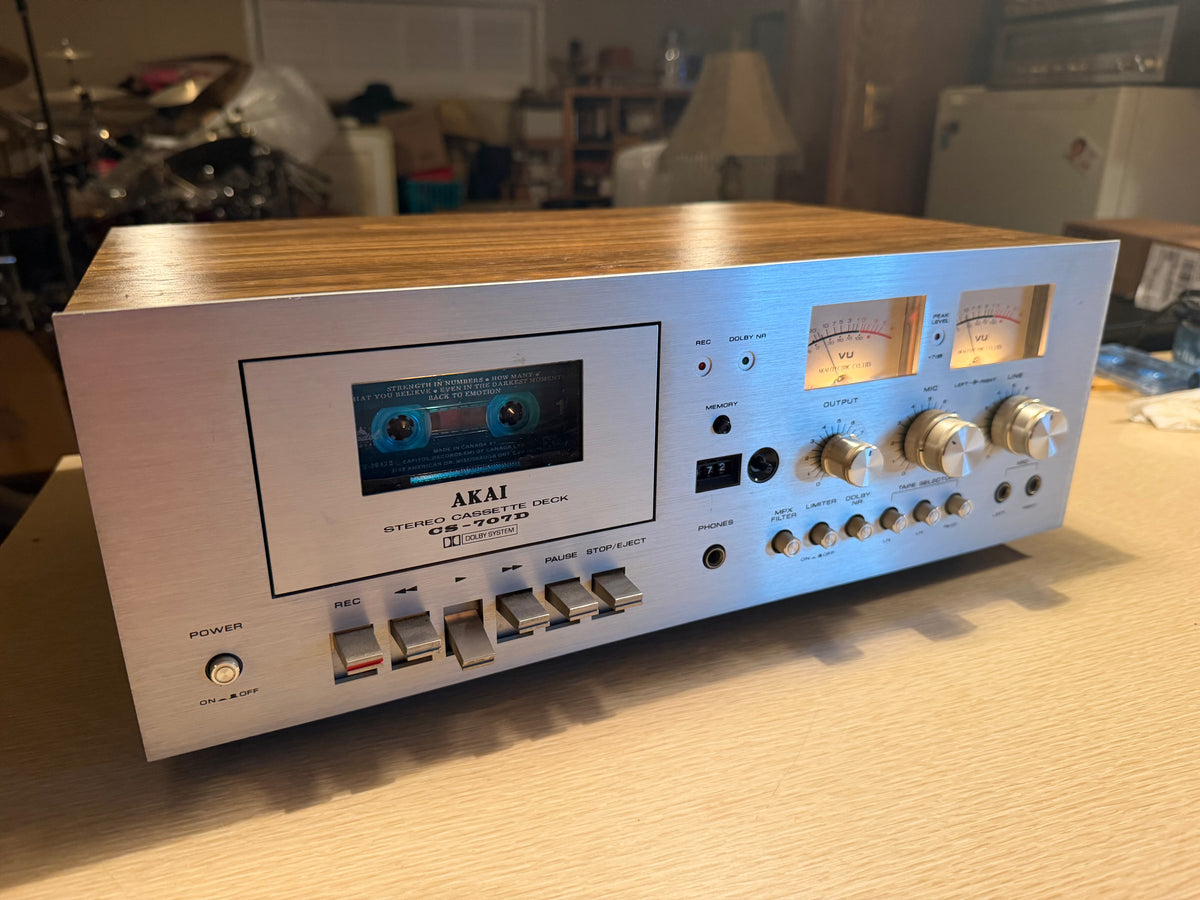 Akai CS-707D Stereo Cassette Deck Vintage HIFI Excellent CND Fresh Service🎶🔥