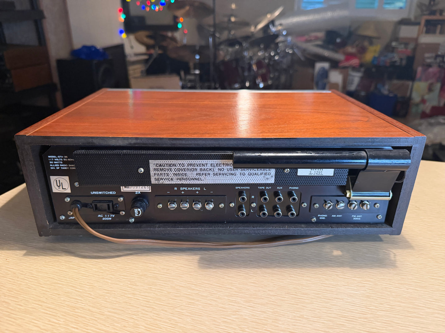 Vtg Realistic STA-36 AM-FM Stereo Receiver 1971 Wood LED Upgrade Serviced BEAUTY