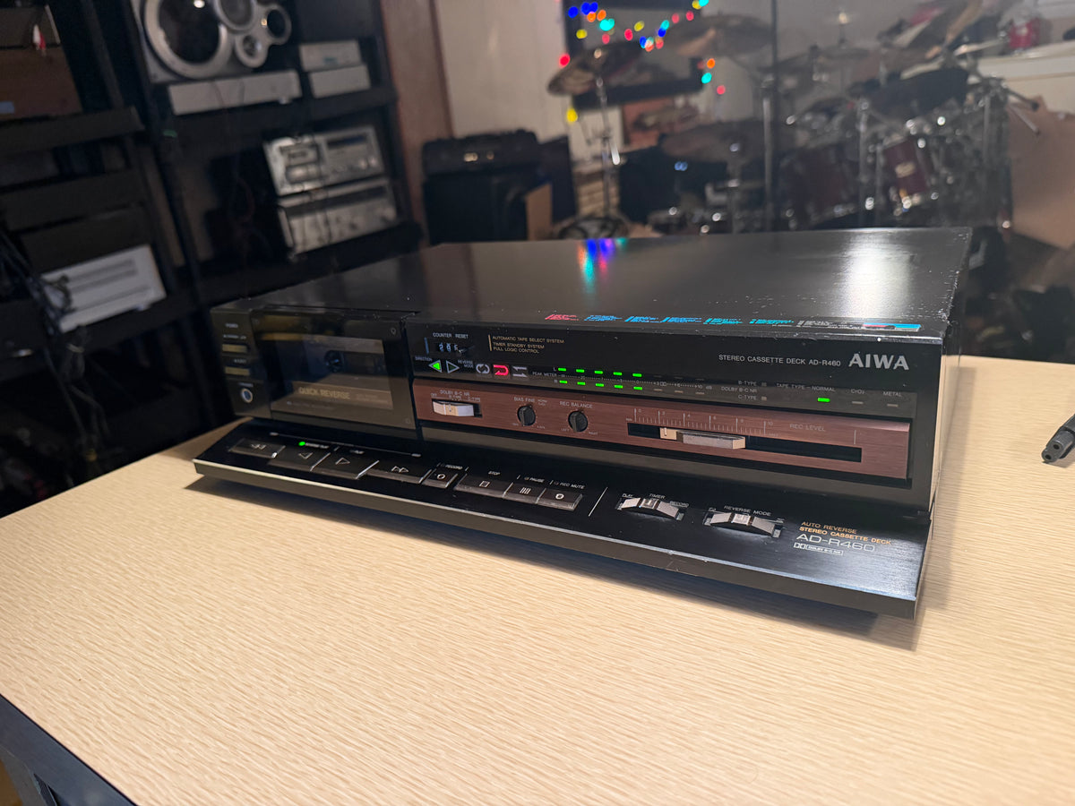 Vintage AIWA AD-R480 Cassette Tape Deck All Belts Replaced Extremely Rare 🎶🔥