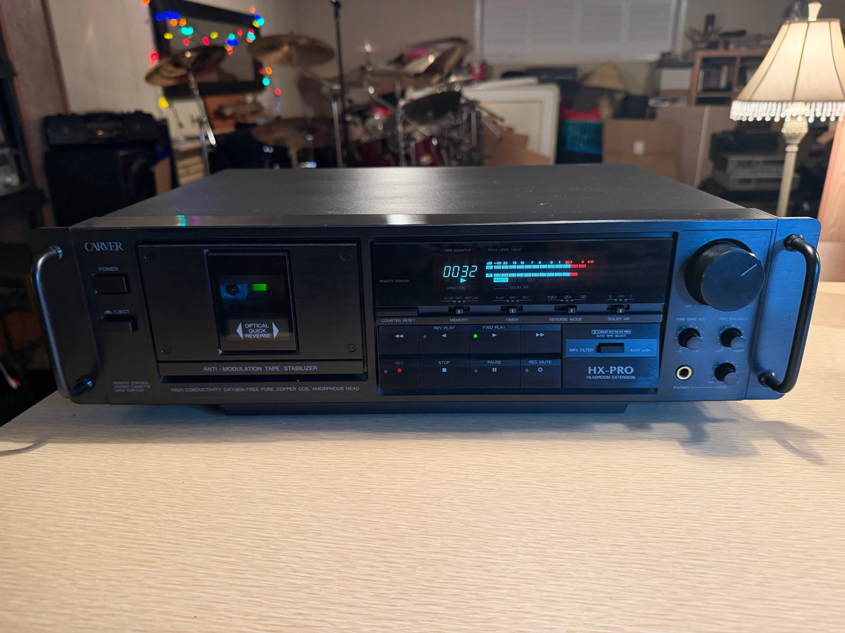 Carver TDR-1500 HX-Pro Cassette Deck High Fidelity Freshly Serviced Rare Beaut🎶