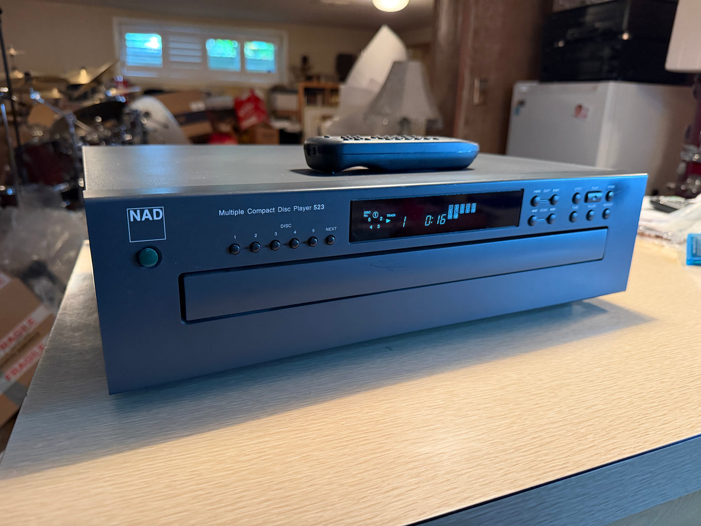 NAD 523 5-Disc CD Changer Carousel Cdp Audiophile Hi-Fi Fresh Service Remote🔥🎶