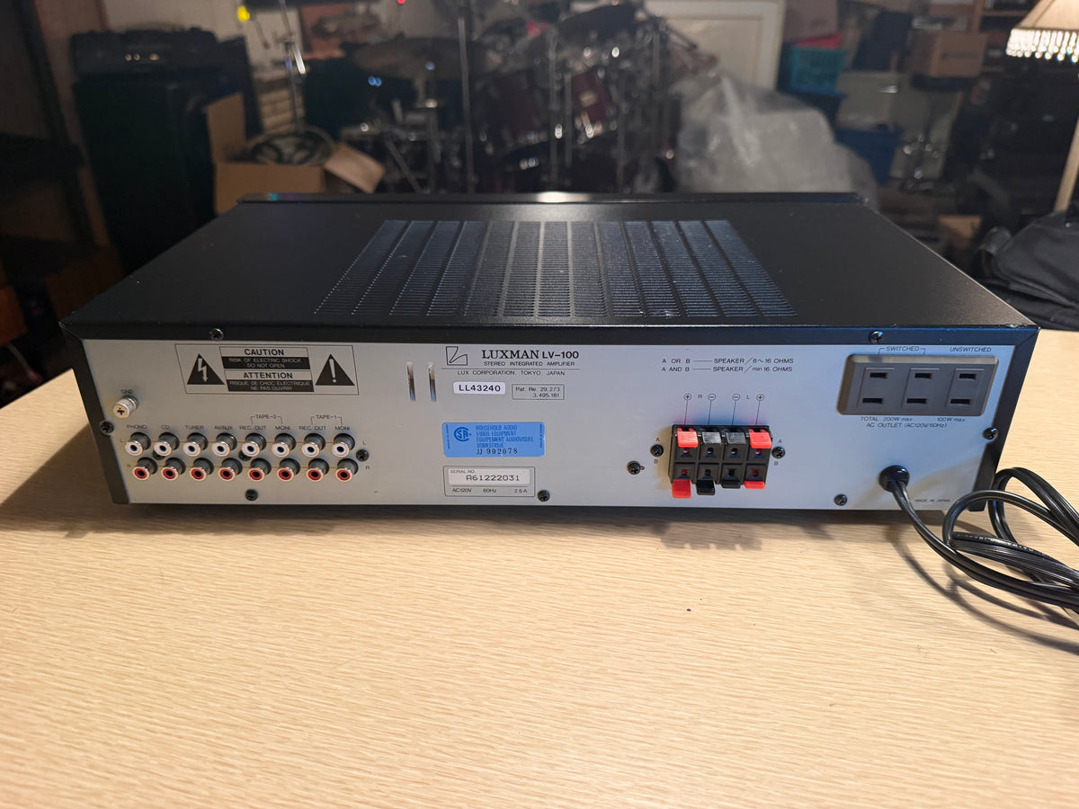 Luxman LV-100 - Stereo Integrated Amplifier Near Mint CND Full Fresh Service🔥🎶