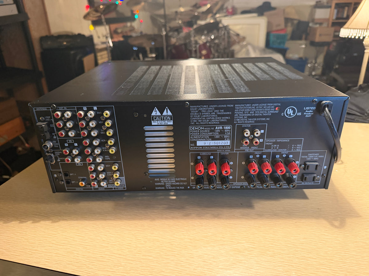 Denon AVR-1800 Precision Audio Component/AV Surround Receiver Serviced Beauty🔥
