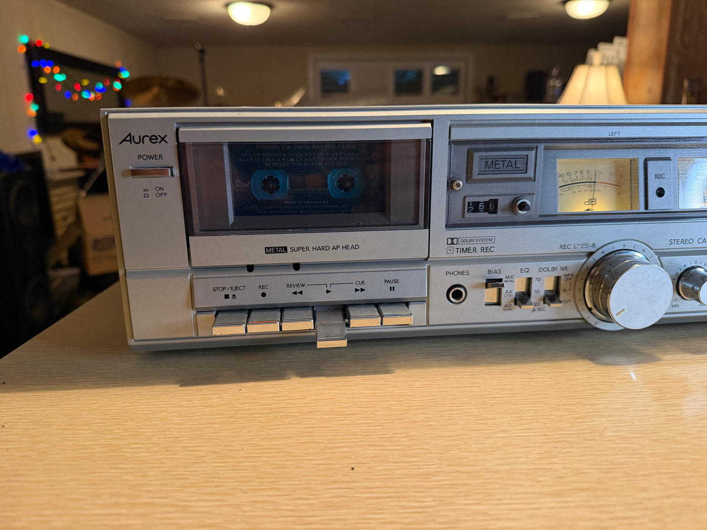 Vintage Toshiba Aurex Cassette Tape Player Deck PC-X12 Full Fresh Service X Rare