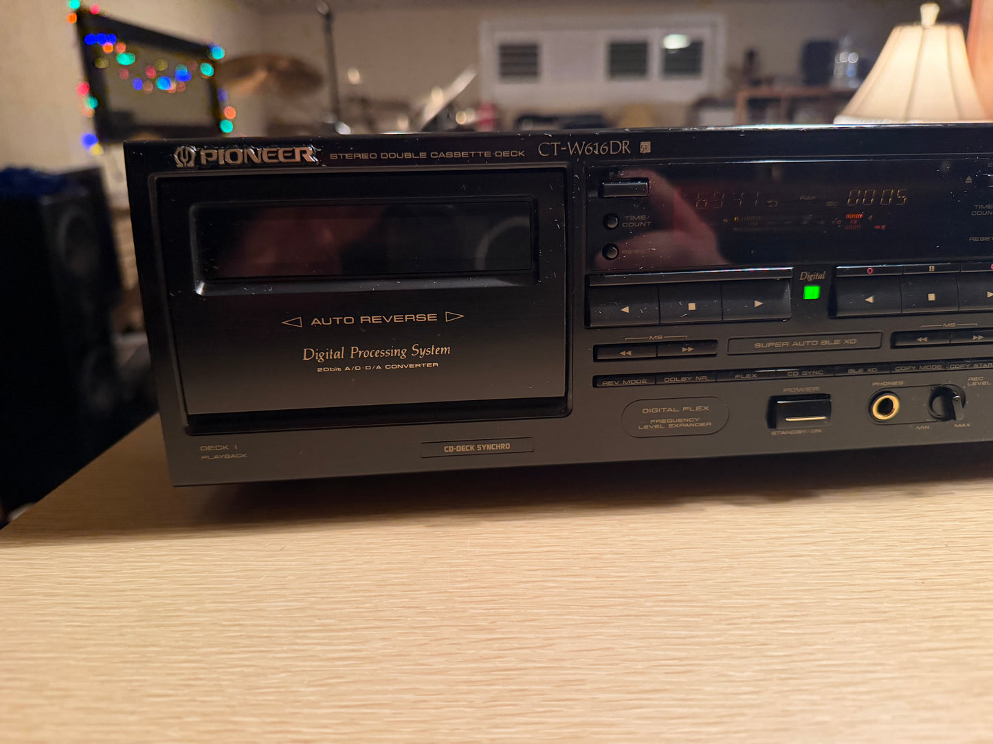 Pioneer CT-W616DR High End Dual Cassette Deck Tested Sounds Great Digital Proc