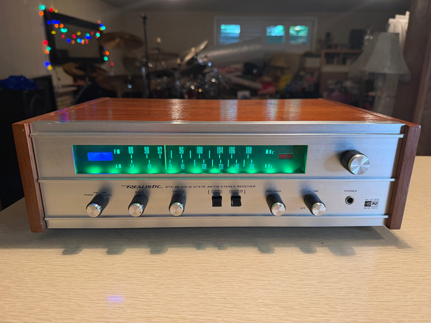 Vtg Realistic STA-36 AM-FM Stereo Receiver 1971 Wood LED Upgrade Serviced BEAUTY