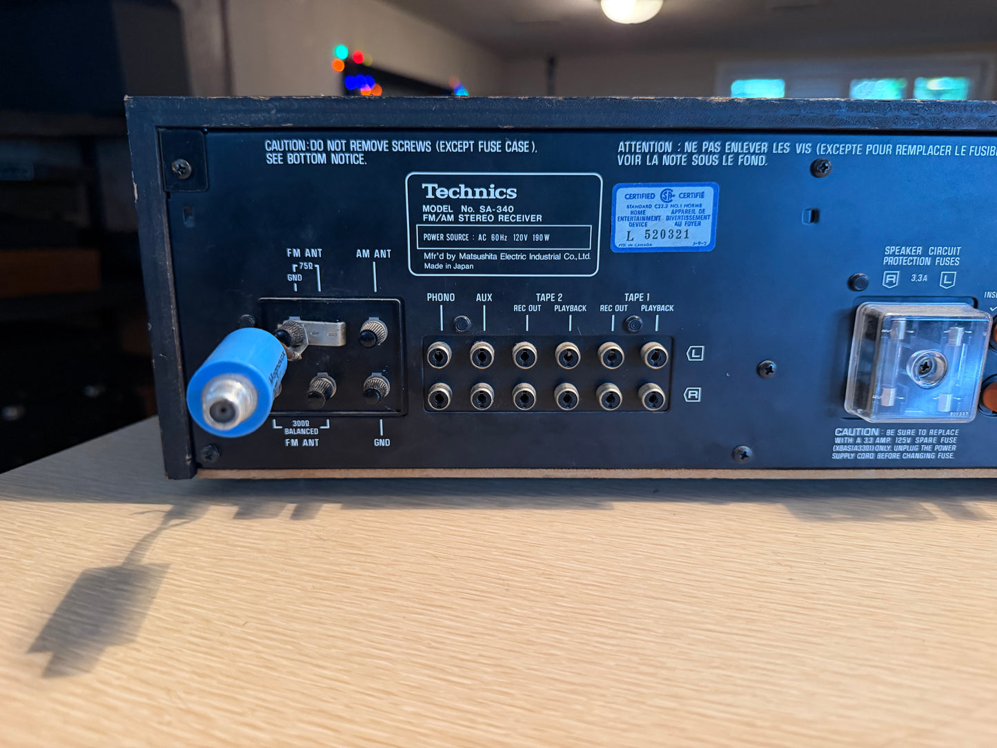 Technics SA-340 Am/Fm Stereo Receiver Amplifier Freshly Serviced Excellent 🎶🔥