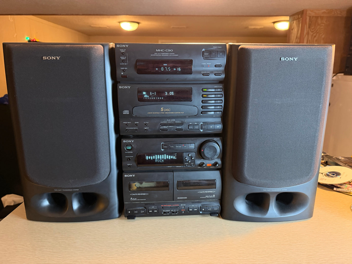Sony MHC-C70 Hi-Fi Component System Dual Cassette Deck Professional Servicing